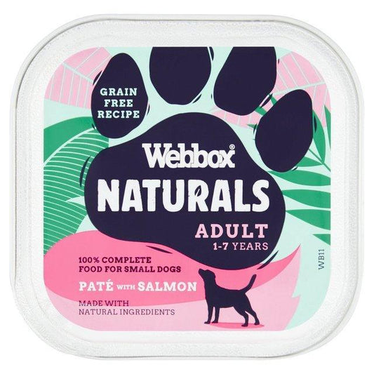 Webbox Natural Dog Adult Salmon Pate 11x150g