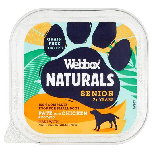 Webbox Natural Dog Senior Chicken Pate 11x150g