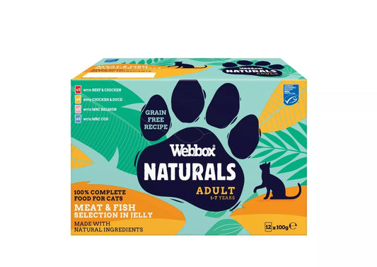 Webbox Naturals Cat Adult Mixed in Jelly 12 x 100g