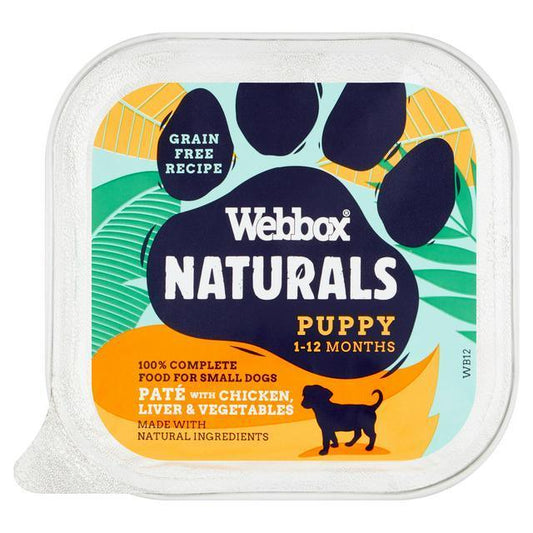 Webbox Naturals Puppy Chicken, Liver & Veg Pate 11 x 150g