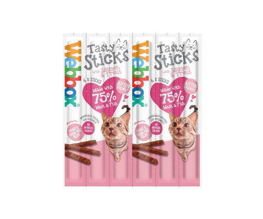 Webbox Tasty Sticks Cat Salmon & Trout 12 x 6