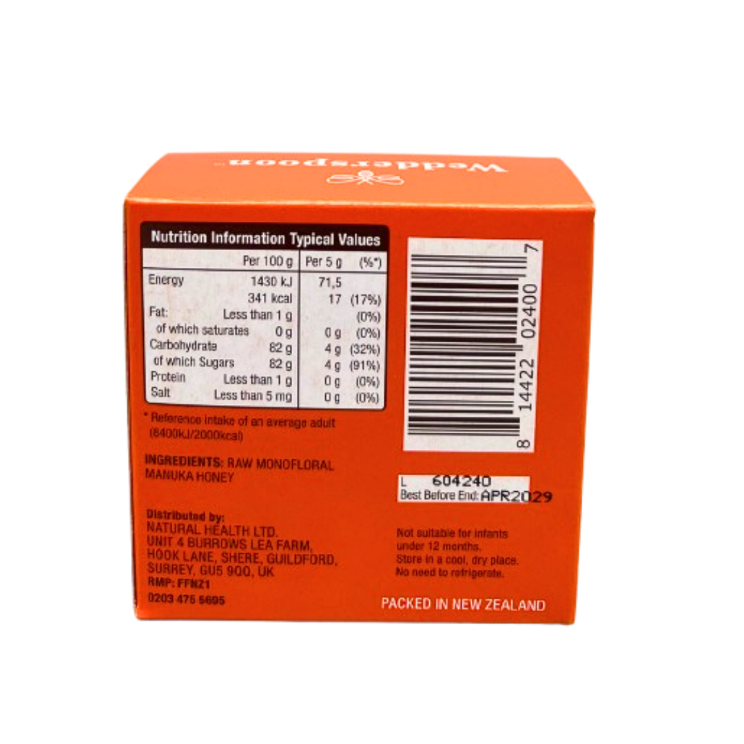 Wedderspoon Raw Manuka Honey Travel Sachets 24-Pack