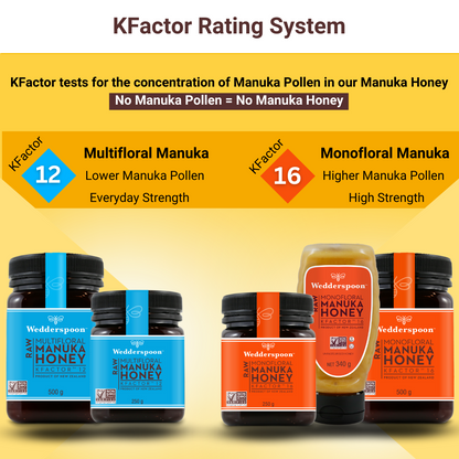 Wedderspoon Raw Manuka Honey Travel Sachets 24-Pack