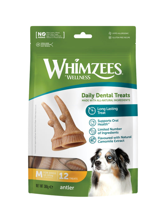 Whimzees Antler Medium 12pk