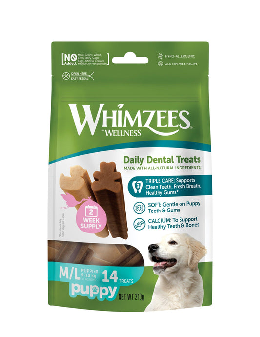 Whimzees Puppy M/L 14 Sticks