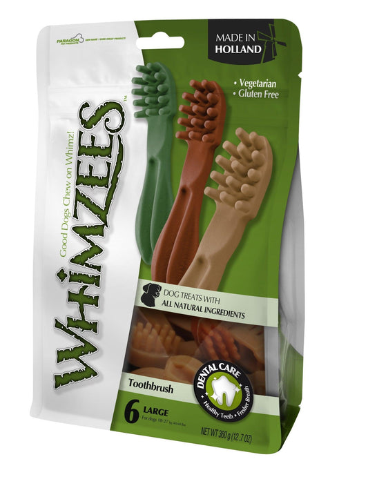 Whimzees Toothbrush Lrg 6 Pack