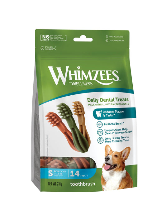 Whimzees Toothbrush Sml Week Pk14