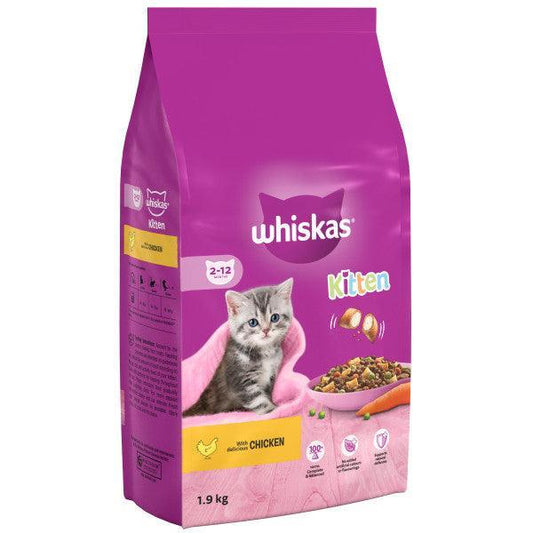 Whiskas Dry 2-12 Mth Kitten Chick