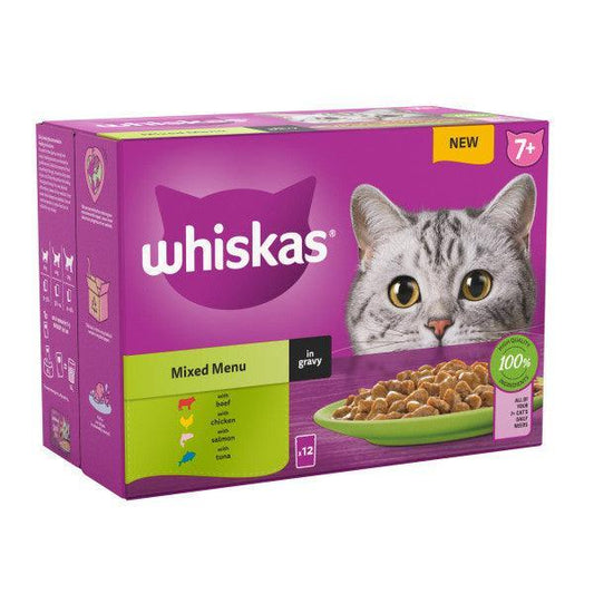 Whiskas Senior 7+ Mixed Menu in Gravy 4 x 12 x 85g