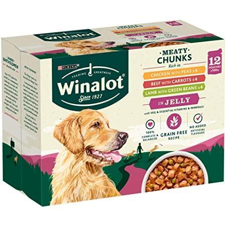 Winalot Adult Meaty Chunks in Jelly 4 x 12 X 100g