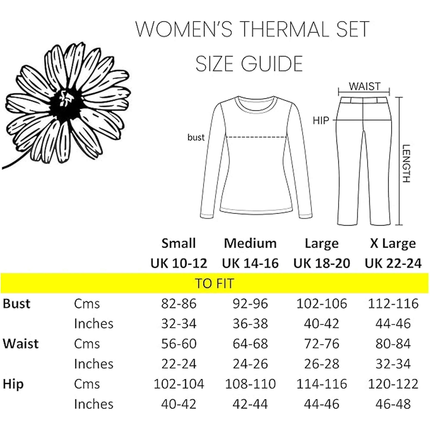 Women's Thermal Long Sleeve Top and Pants Set Winter Base Layers Warm Insulating Cotton Rich Fabric Sizes S to XXL Multiple Colors by Heatwave Thermalwear